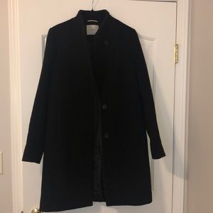 Black Wilfred aritzia cocoon style coat